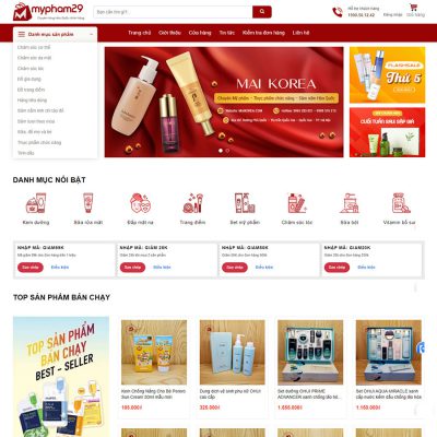 Theme wordpress mỹ phẩm 17