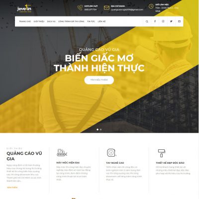 Theme wordpress dịch vụ quảng cáo 01