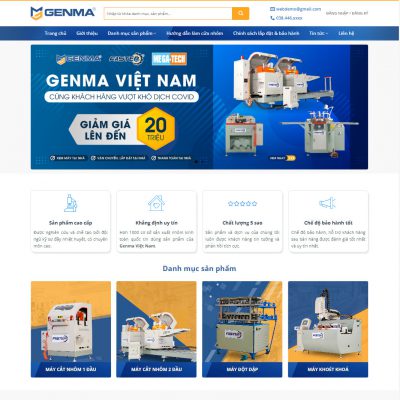 Theme wordpress bán máy cắt