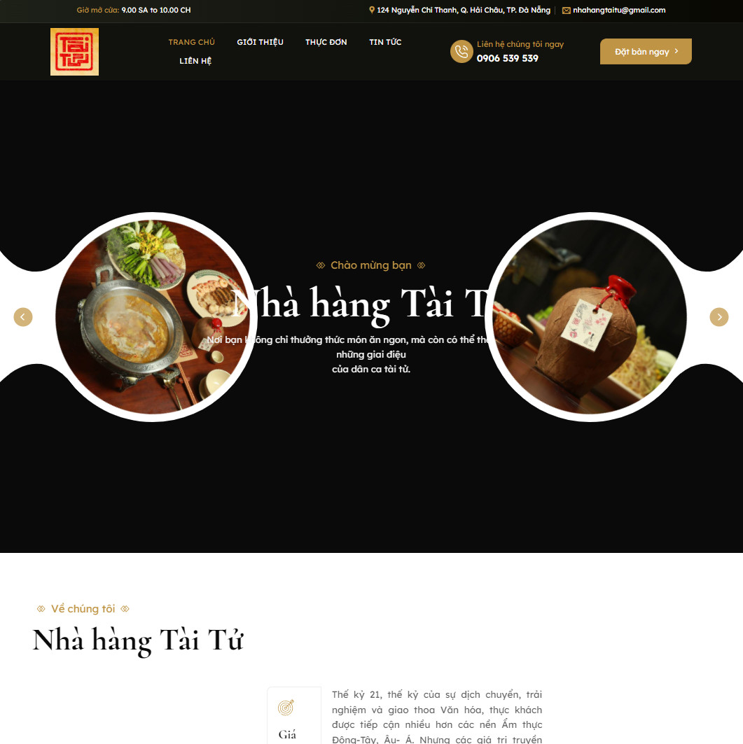 Theme wordpress nhà hàng 06